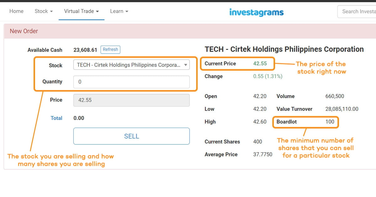 investagrams-virtual-trading-how-to-sell-stocks