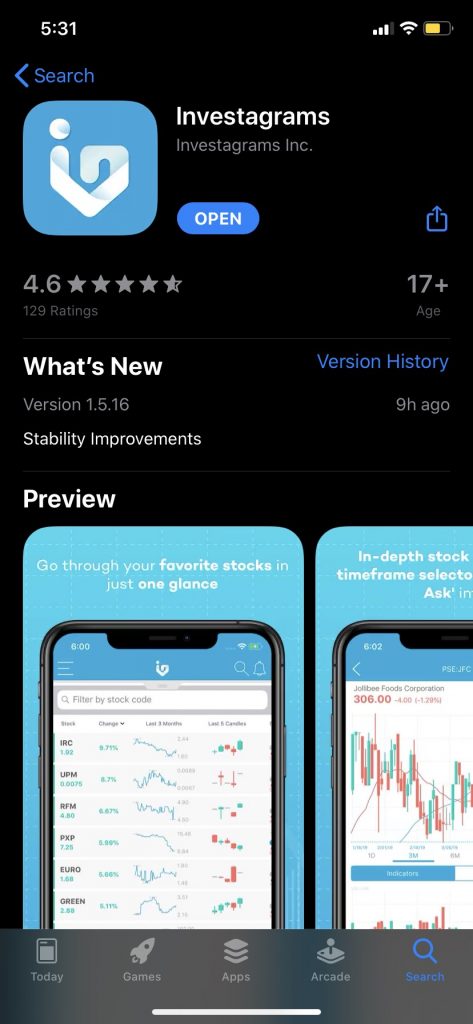 InvestaPro - download Investagrams from the app store