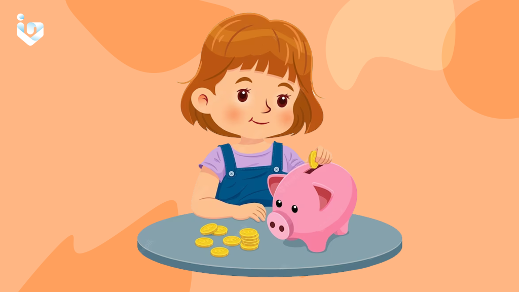 Letting children save in piggy banks